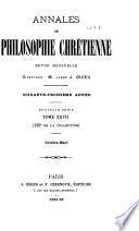 Annales de philosophie chrétienne