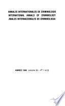 Annales internationales de criminologie