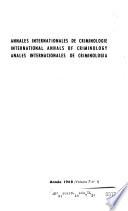 Annales internationales de criminologie
