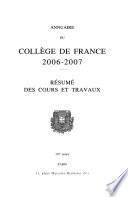Annuaire du Collège de France