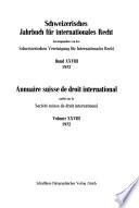 Annuaire suisse de droit international