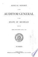 Annual Report of Audits Completed by Department of Auditor General, State Audit Division, Fiscal Year Ended ...