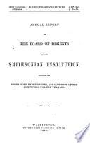 Annual report of the Board of Regents of the Smithsonian Institution