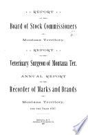 Annual Report of the Board of Stock Commissioners of the State of Montana
