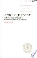 Annual Report of the Board of Trustees, Southern Illinois University