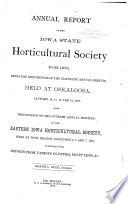 Annual Report of the Iowa State Horticultural Society for the Year ...