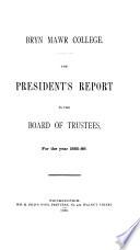 Annual Report of the President