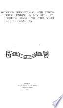 Annual Report of the Women's Educational and Industrial Union