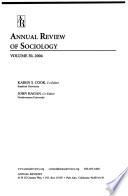 Annual Review of Sociology