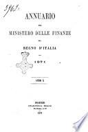 Annuario del Ministero delle finanze del Regno d'Italia
