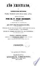 Año cristiano ó ejercicios devotos para todos los domingos, días de cuaresma y fiestas movibles, 1