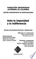 Ante la impunidad y la indiferencia