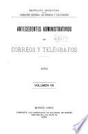 Antecedentes administrativos de correos y telégrafos