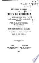 Anthologie espagnole ou Choix de morceaux en prose et en vers