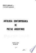 Antología contemporánea de poetas argentinos