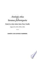 Antología crítica de la literatura puertorriqueña