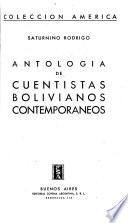 Antología de cuentistas bolivianos contemporáneos