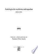 Antología de escritoras antioqueñas 1919-1951