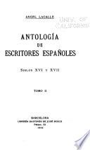 Antología de escritores españoles ...