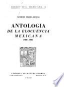 Antología de la elocuencia mexicana, 1900-1950