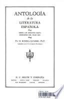 Antologia de la Literatura Espanola