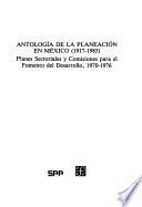 Antología de la planeación en México