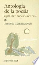 Antología de la poesía española e hispanoamericana