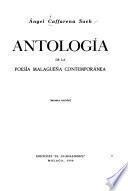 Antologia de la poesia malagueña contemporánea