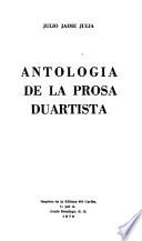Antología de la prosa duartista