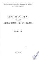 Antología de los discursos de ingresos
