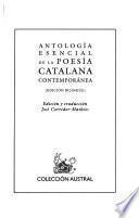 Antología esencial de la poesía catalana contemporánea