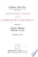 Antología mayor de la literatura española