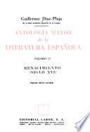 Antología mayor de la literatura española: Renacimiento (siglo XVI)