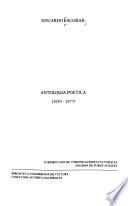 Antología poética, 1959-1977 [i.e. mil novecientos cincuenta y nueve-mil novecientos setenta y siete]