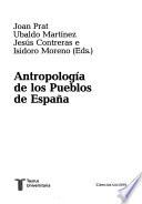 Antropología de los pueblos de España