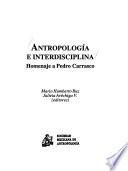 Antropología e interdisciplina