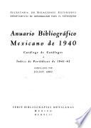Anuario bibliográfia mexicano