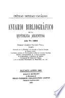 Anuario bibliográfico de la Repúblic Arjentina