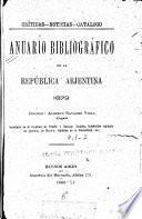 Anuario bibliográfico de la República Arjentina
