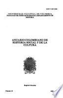 Anuario colombiano de historia social y de la cultura