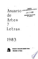 Anuario de artes y letras