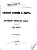 Anuario de comercio exterior de la República de Bolivia