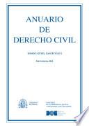 Anuario de Derecho Civil (Tomo LXXVII, fascículo I, enero-marzo 2024)