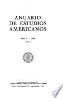 Anuario de estudios americanos