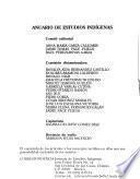 Anuario de estudios indígenas