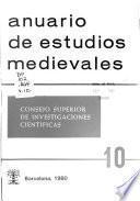 Anuario de estudios medievales