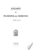 Anuario de filosofía del derecho