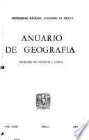 Anuario de geografía