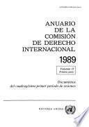 Anuario de la Comisión de Derecho Internacional 1989, Vol. II, Parte 1