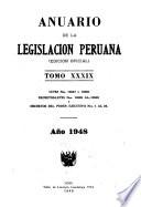 Anuario de la legislación peruana